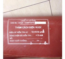 THẢM CÁCH ĐIỆN 10 KV - VIỆT NAM