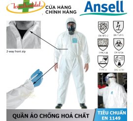 QUẦN ÁO CHỐNG HÓA  ALPHATEC 2000 